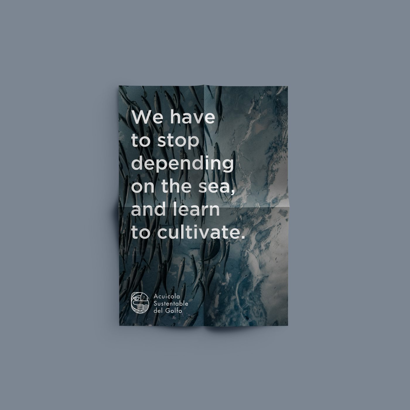ASG poster, We have to stop depending on the sea, and learn to cultivate