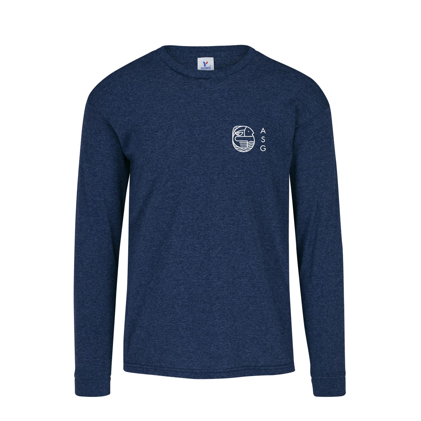 ASG logo embroidered on a long sleeve shirt