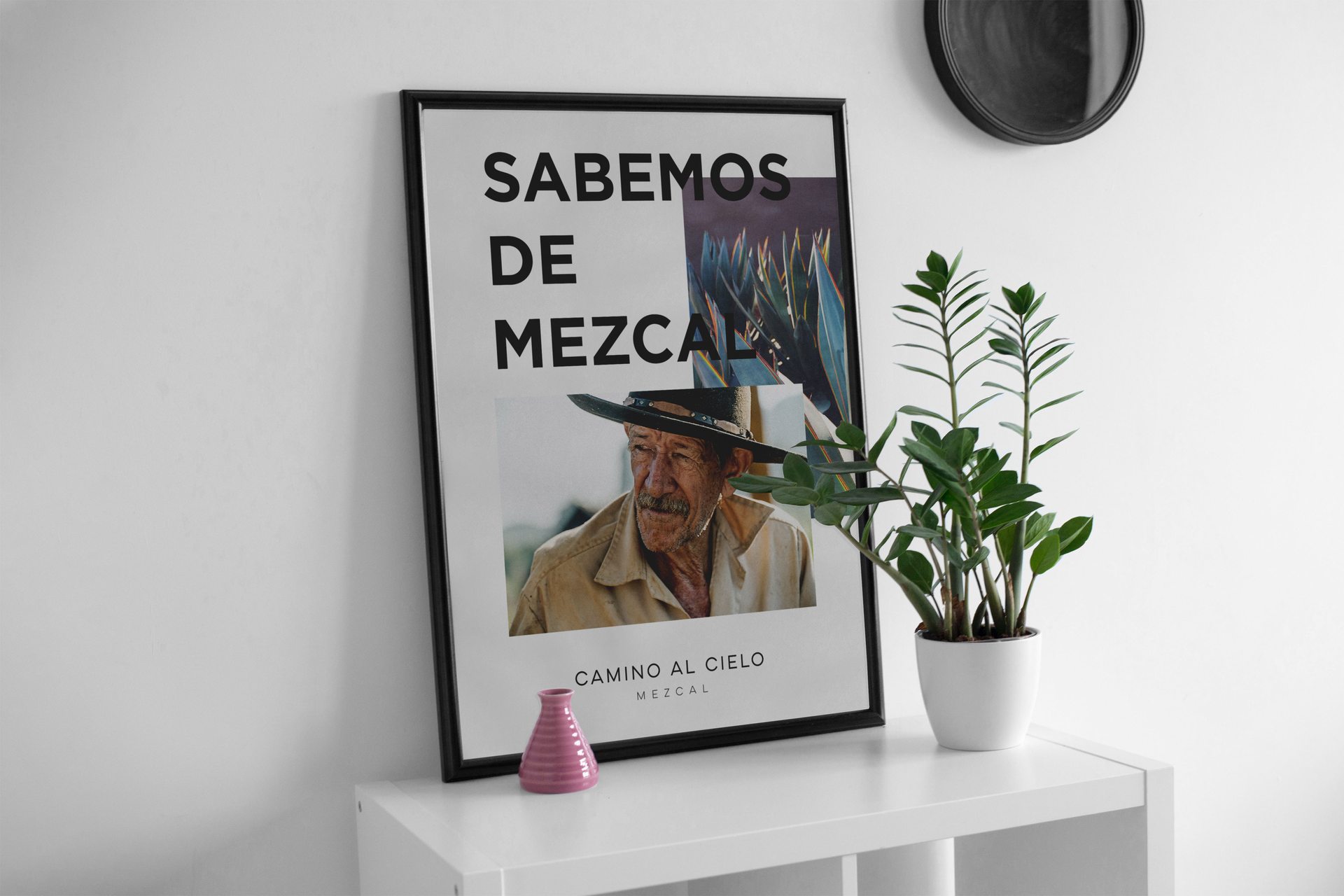 Sabemos de mezcal poster featuring the maestro mezcalero