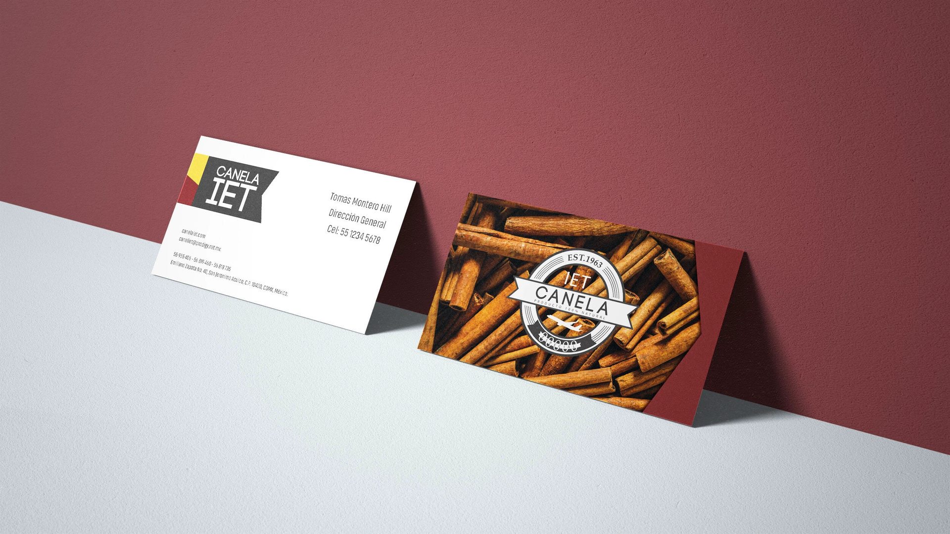 Canela IET business cards
