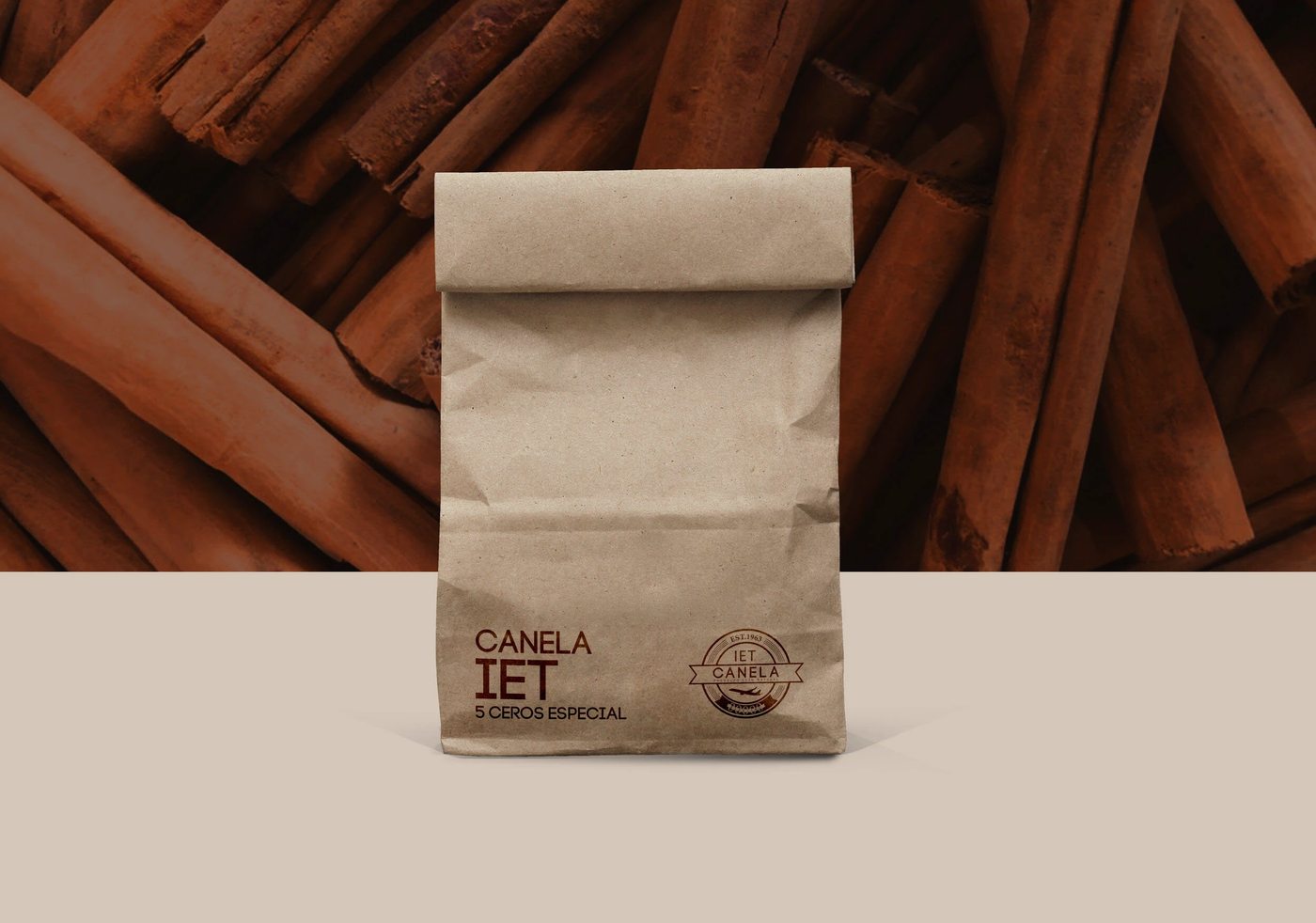 Canela IET kraft paper bag