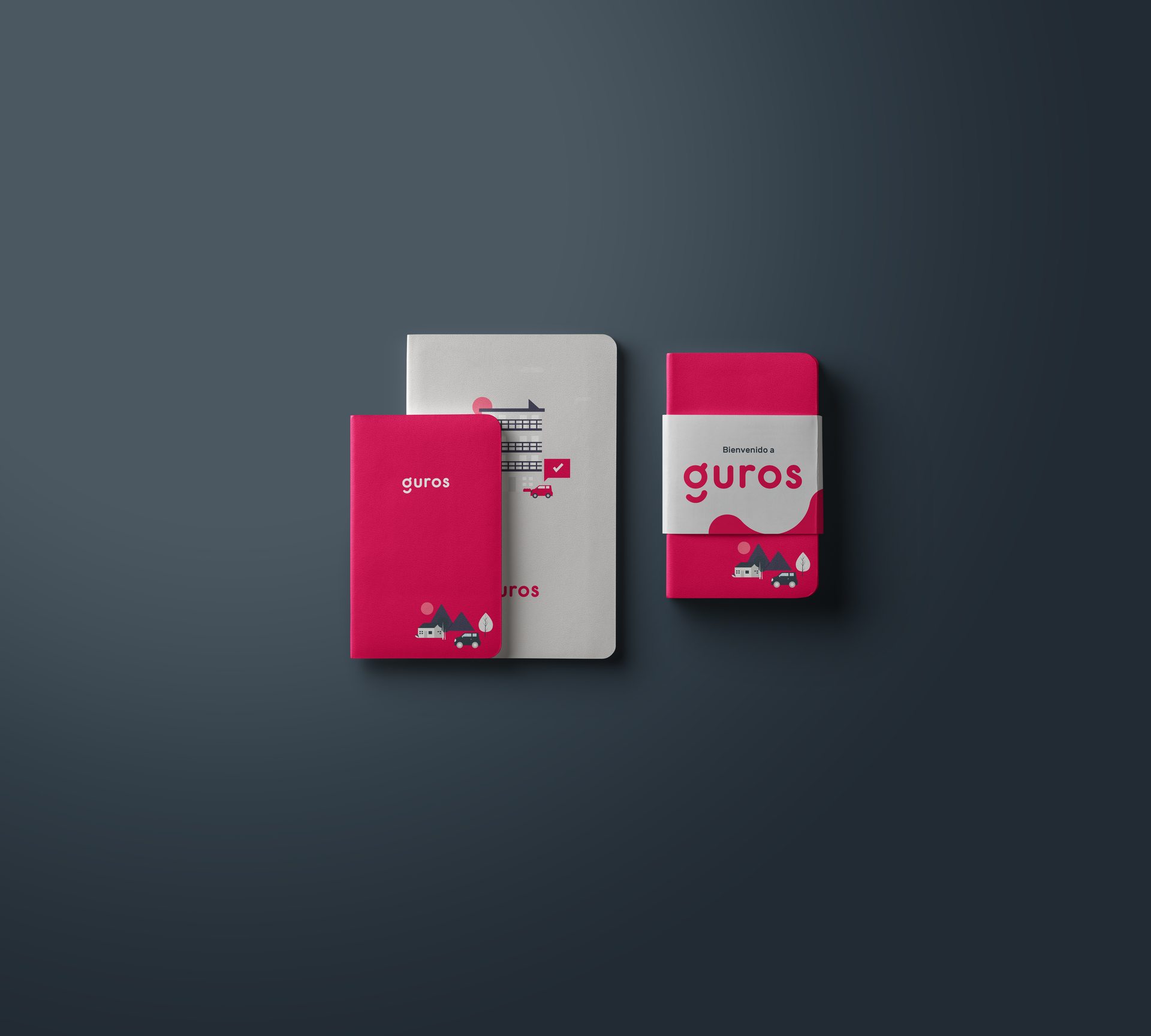 Guros branded notebooks