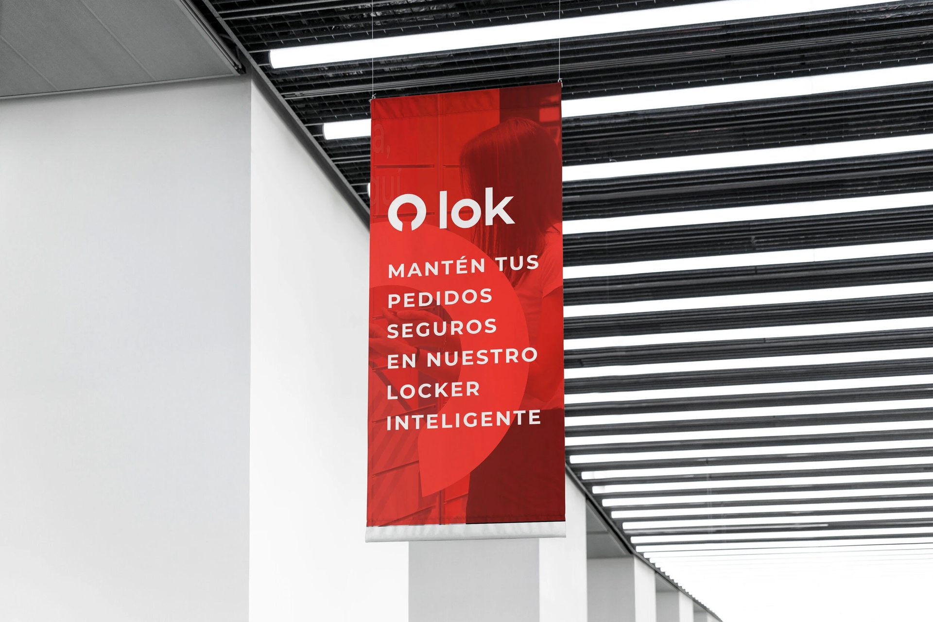 LOK hanging banner, keep your orders safe in our smart locker