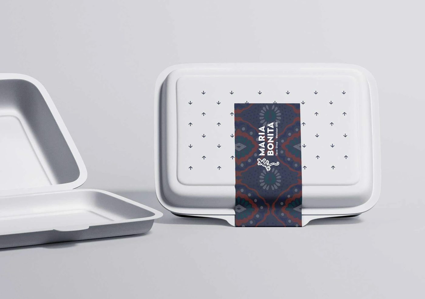 María Bonita takeout box packaging