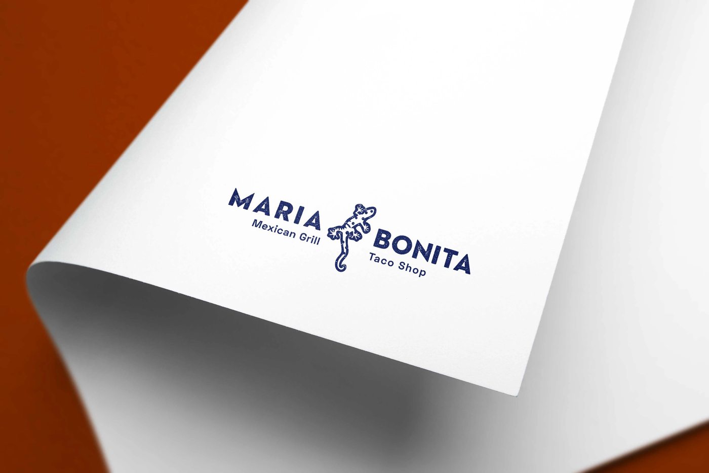 María Bonita hand-lettered wordmark and lizard mark