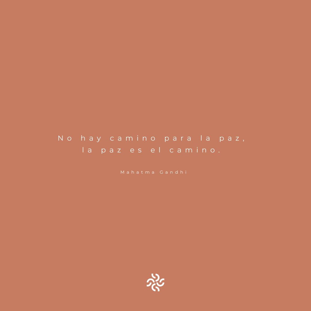 Santua brand book page with a Gandhi quote